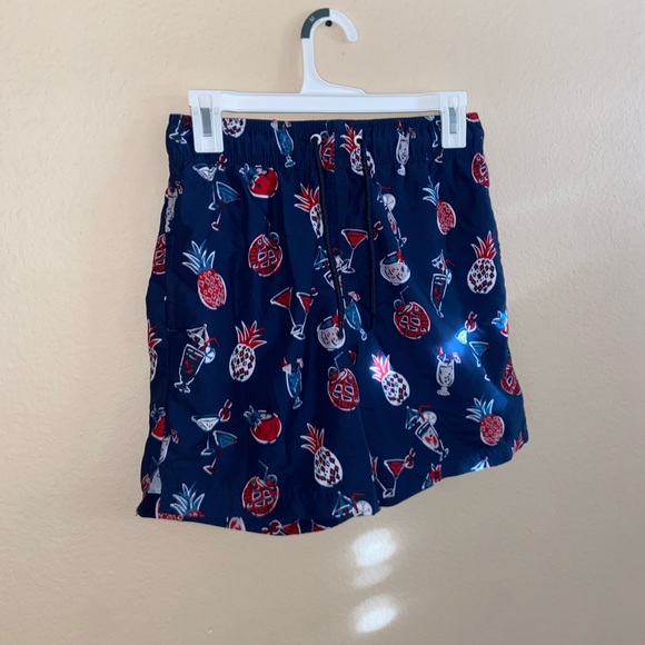 Mens navy pineapple hybrid boardshorts y2k street swim wear retro active bottoms - Picture 2 of 10